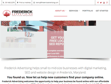 Tablet Screenshot of frederickadvertising.com